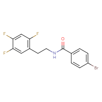 Chemical structure of 4-bromo-N-[2-(2,4,5-trifluorophenyl)ethyl]benzamide - CSSB21432458344