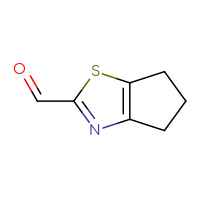Chemical structure of 4H,5H,6H-cyclopenta[d][1,3]thiazole-2-carbaldehyde - CSSB00000696605