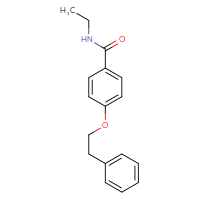 Chemical structure of N-ethyl-4-(2-phenylethoxy)benzamide - CSSB00046860376