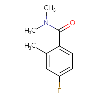 Chemical structure of 4-fluoro-N,N,2-trimethylbenzamide - CSSB00012954314