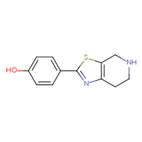Chemical structure of 4-{4H,5H,6H,7H-[1,3]thiazolo[5,4-c]pyridin-2-yl}phenol - CSSB00005654338