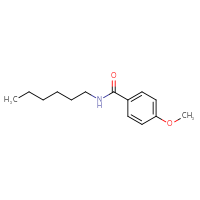 Chemical structure of N-hexyl-4-methoxybenzamide - CSSB00046135972