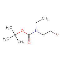 Chemical structure of tert-butyl N-(2-bromoethyl)-N-ethylcarbamate - CSSB00012971270
