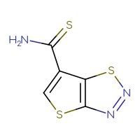 Chemical structure of thieno[2,3-d][1,2,3]thiadiazole-6-carbothioamide - CSSB00010007939