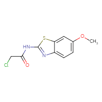Chemical structure of 2-chloro-N-(6-methoxy-1,3-benzothiazol-2-yl)acetamide - CSSB00000183517