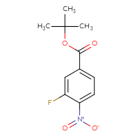 Chemical structure of tert-butyl 3-fluoro-4-nitrobenzoate - CSSB00005794077