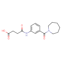 Chemical structure of 3-{[3-(azepane-1-carbonyl)phenyl]carbamoyl}propanoic acid - CSSB00020581850