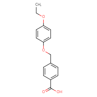 Chemical structure of 4-[(4-ethoxyphenoxy)methyl]benzoic acid - CSSB00015197418