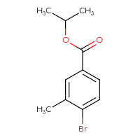 Chemical structure of propan-2-yl 4-bromo-3-methylbenzoate - CSSB00013068747