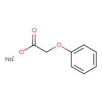 Chemical structure of sodium 2-phenoxyacetate - CSSB00016989790