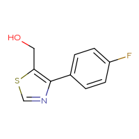 Chemical structure of [4-(4-fluorophenyl)-1,3-thiazol-5-yl]methanol - CSSB06581030912
