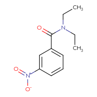Chemical structure of N,N-diethyl-3-nitrobenzamide - CSSB00000252240