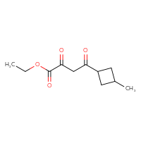 Chemical structure of ethyl 4-(3-methylcyclobutyl)-2,4-dioxobutanoate - CSSB00043498235