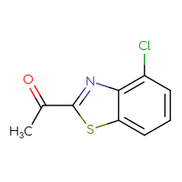Chemical structure of 1-(4-chloro-1,3-benzothiazol-2-yl)ethan-1-one - CSSB00010253361