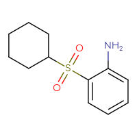 Chemical structure of 2-(cyclohexanesulfonyl)aniline - CSSB00005519367