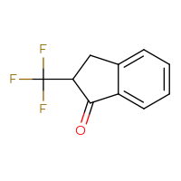 Chemical structure of 2-(trifluoromethyl)-2,3-dihydro-1H-inden-1-one - CSSB00010710713