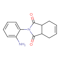 Chemical structure of 2-(2-aminophenyl)-2,3,3a,4,7,7a-hexahydro-1H-isoindole-1,3-dione - CSSB00000868062