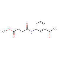 Chemical structure of methyl 3-[(3-acetylphenyl)carbamoyl]propanoate - CSSB00020585876