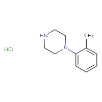 Chemical structure of 1-(2-methylphenyl)piperazine hydrochloride - CSSB00000211815