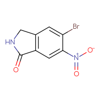 Chemical structure of 5-bromo-6-nitro-2,3-dihydro-1H-isoindol-1-one - CSSB00000727954