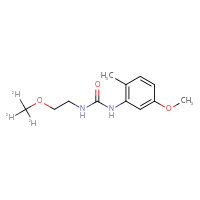 Chemical structure of 1-(5-methoxy-2-methylphenyl)-3-[2-(²H₃)methoxyethyl]urea - CSSB21432449430