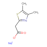 Chemical structure of sodium 2-(4,5-dimethyl-1,3-thiazol-2-yl)acetate - CSSB00000749945