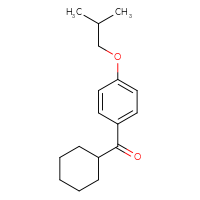 Chemical structure of cyclohexyl[4-(2-methylpropoxy)phenyl]methanone - CSSB06378951688