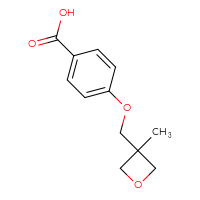 Chemical structure of 4-[(3-methyloxetan-3-yl)methoxy]benzoic acid - CSSB00010724770