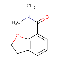 Chemical structure of N,N-dimethyl-2,3-dihydro-1-benzofuran-7-carboxamide - CSSB01991090225