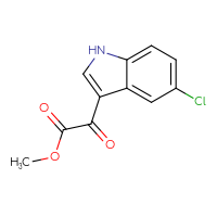 Chemical structure of methyl 2-(5-chloro-1H-indol-3-yl)-2-oxoacetate - CSSB00012357365
