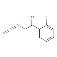 Chemical structure of 2-azido-1-(2-fluorophenyl)ethan-1-one - CSSB00011356731