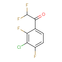 Chemical structure of 1-(3-chloro-2,4-difluorophenyl)-2,2-difluoroethan-1-one - CSSB00019175335