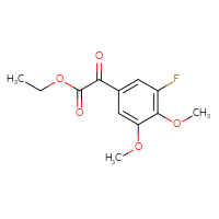 Chemical structure of ethyl 2-(3-fluoro-4,5-dimethoxyphenyl)-2-oxoacetate - CSSB00133529953