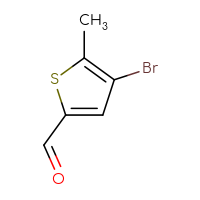 Chemical structure of 4-bromo-5-methylthiophene-2-carbaldehyde - CSSB00000708457