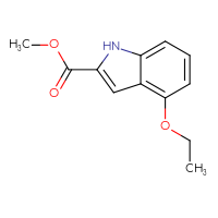 Chemical structure of methyl 4-ethoxy-1H-indole-2-carboxylate - CSSB00011191906