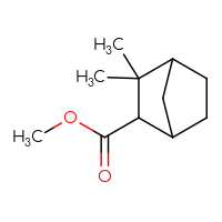 Chemical structure of methyl 3,3-dimethylbicyclo[2.2.1]heptane-2-carboxylate - CSSB00010439282