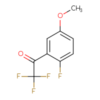 Chemical structure of 2,2,2-trifluoro-1-(2-fluoro-5-methoxyphenyl)ethan-1-one - CSSB00010943145