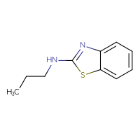 Chemical structure of N-propyl-1,3-benzothiazol-2-amine - CSSB00000178388