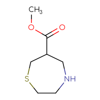 Chemical structure of methyl 1,4-thiazepane-6-carboxylate - CSSB00015205657