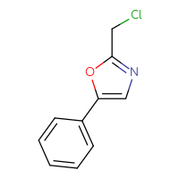 Chemical structure of 2-(chloromethyl)-5-phenyl-1,3-oxazole - CSSB00000185231
