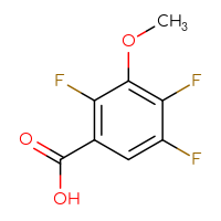 Chemical structure of 2,4,5-trifluoro-3-methoxybenzoic acid - CSSB00000033988