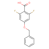Chemical structure of 4-(benzyloxy)-2,6-difluorobenzoic acid - CSSB00010200141