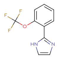 Chemical structure of 2-[2-(trifluoromethoxy)phenyl]-1H-imidazole - CSSB00010196757