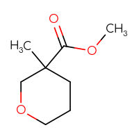Chemical structure of methyl 3-methyloxane-3-carboxylate - CSSB00015239802