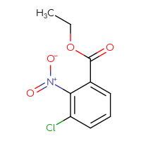 Chemical structure of ethyl 3-chloro-2-nitrobenzoate - CSSB00000702992