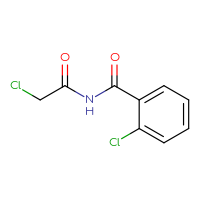 Chemical structure of 2-chloro-N-(2-chloroacetyl)benzamide - CSSB00000010421