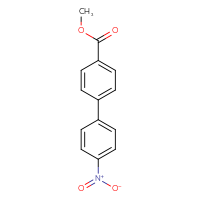 Chemical structure of methyl 4'-nitro-[1,1'-biphenyl]-4-carboxylate - CSSB00020628550