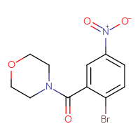 Chemical structure of 4-(2-bromo-5-nitrobenzoyl)morpholine - CSSB00003250199