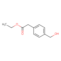 Chemical structure of ethyl 2-[4-(hydroxymethyl)phenyl]acetate - CSSB00000087119