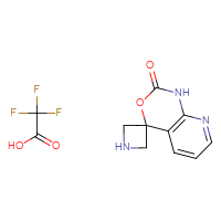 Chemical structure of 1',2'-dihydrospiro[azetidine-3,4'-pyrido[2,3-d][1,3]oxazin]-2'-one; trifluoroacetic acid - CSSB06741647186